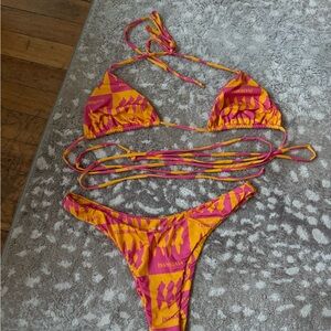 iNAMORATA Pink and Orange Bikini